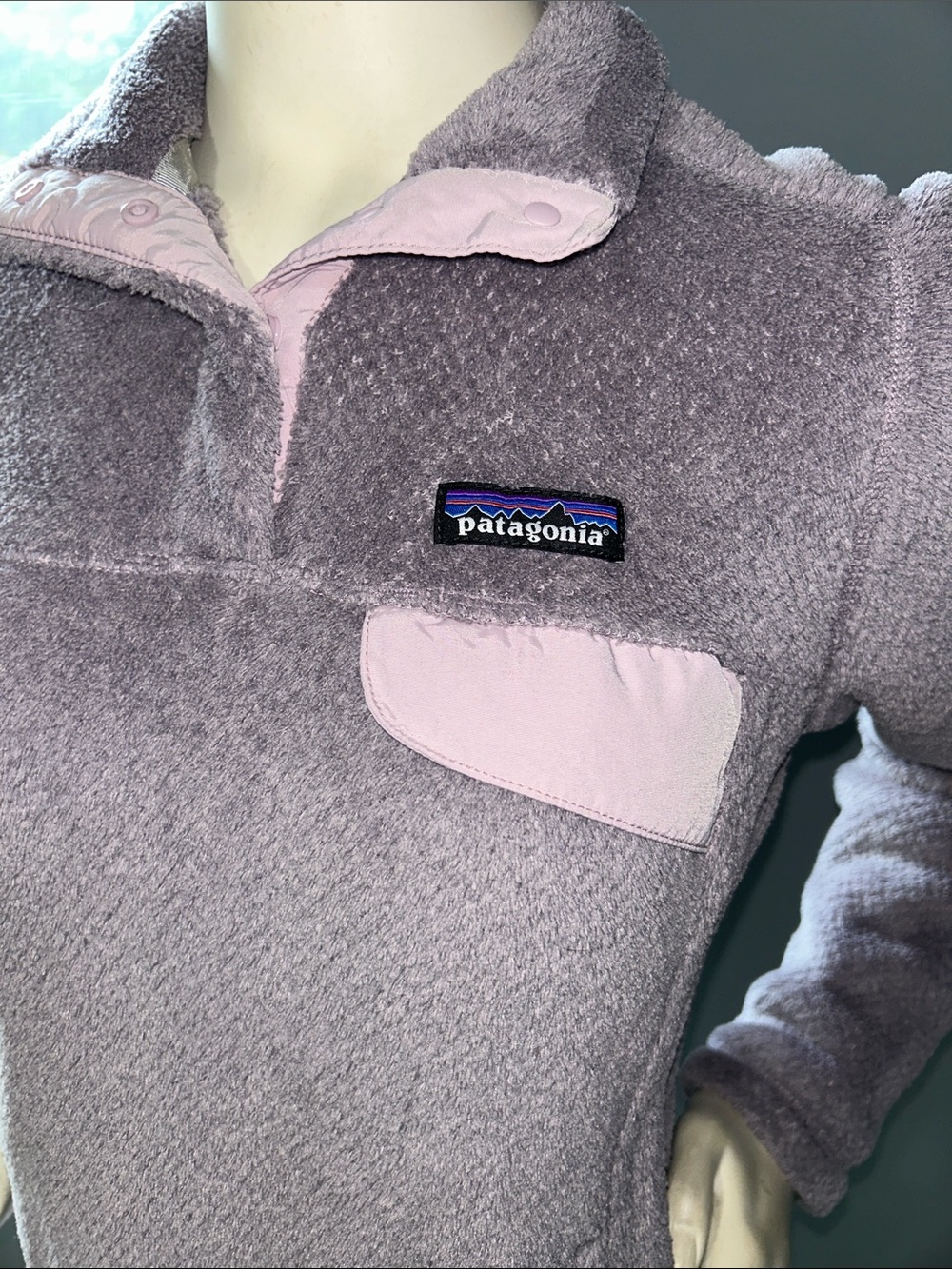 Patagonia Women's Re-Tool Snap T Lavender Pullover Gorpcore - Picture 4 of 11